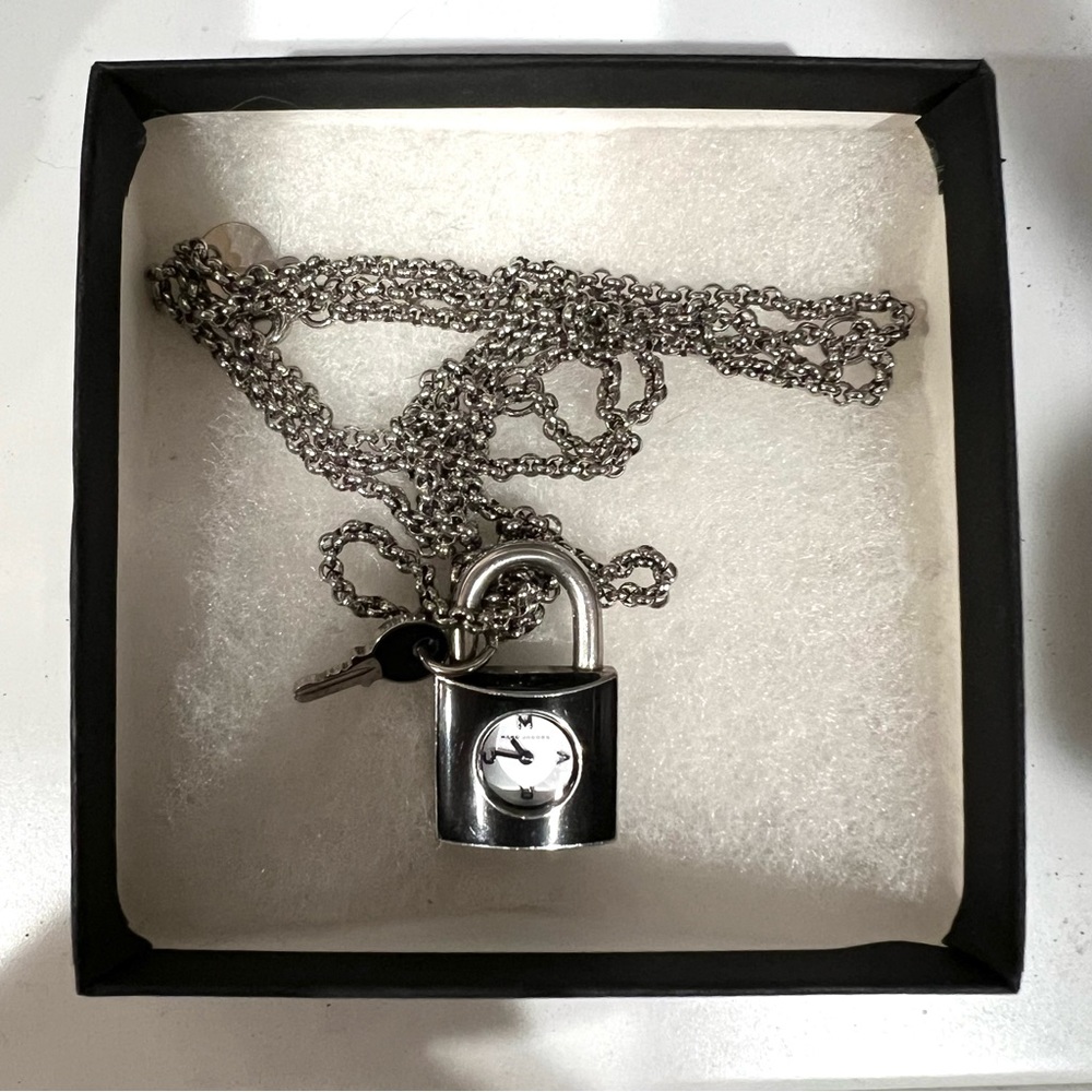 Marc by Marc Jacobs lock watch necklace